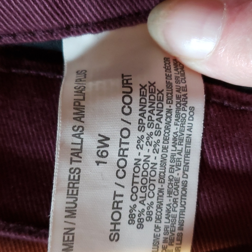 Gloria Vanderbilt size 16W SHORT, denim jeans
